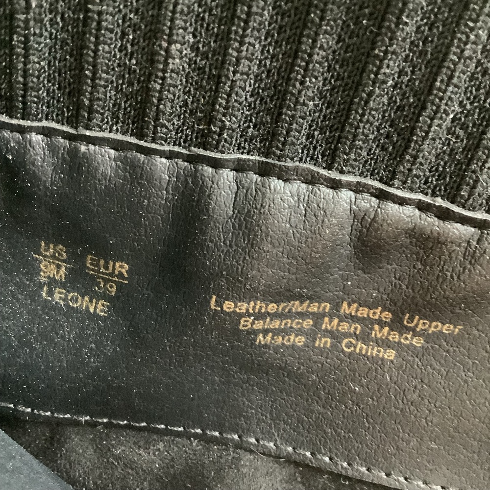 New Sam Edelman LEONE BLACK LEATHER LUG SOLE CHELSEA BOOTS - Picture 7 of 7